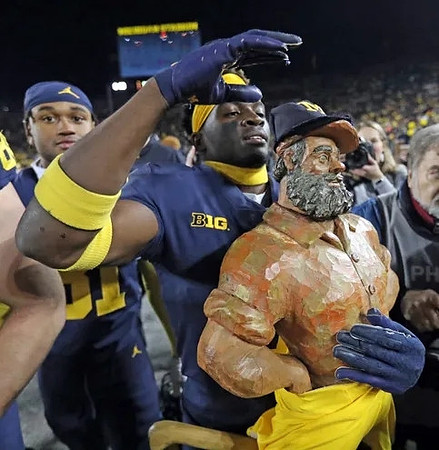 Michigan Team and Paul Bunyan Trophy