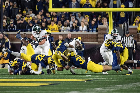 Trey Pierce (95), Ike Iwunnah (92), Jimmy Rolder (30), Ernest Hausmann (15), and Aamir Hall (12)