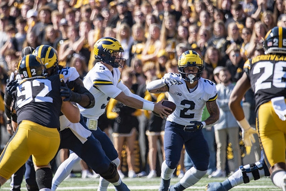 J.J. McCarthy (9) and Blake Corum (2)