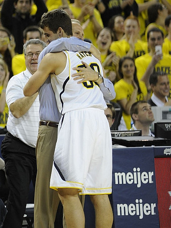 John Beilein and Austin Hatch (30)