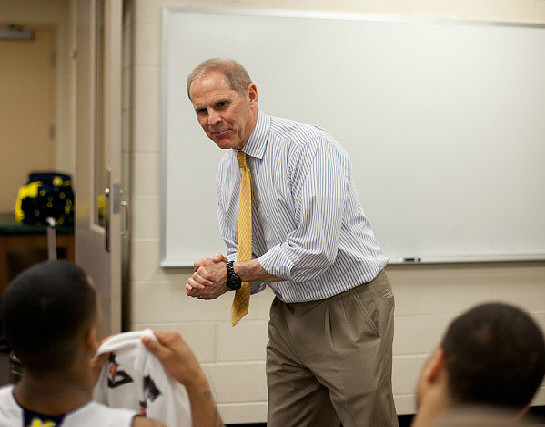 Trey Burke (3) and John Beilein