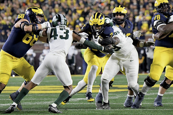 Josh Priebe (68), Donovan Edwards (7), Giovanni El-Hadi (58), and Myles Hinton (78)