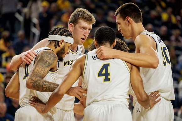 Danny Wolf (1), Roddy Gayle Jr. (11), Nimari Burnett (4), Vladislav Goldin (50), and Tre Donaldson (3)