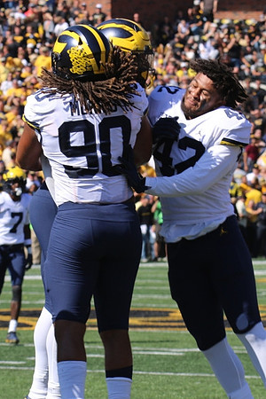 Mike Morris (90) and TJ Guy (42)