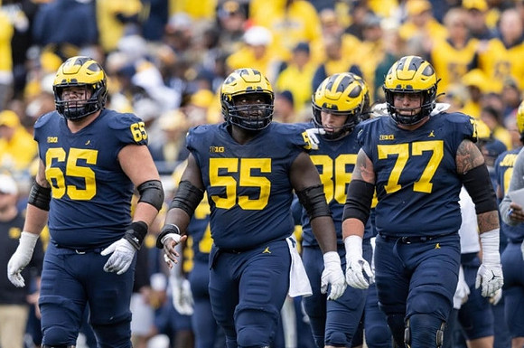 Zak Zinter (65), Olusegun Oluwatimi (55), Luke Schoonmaker (86), and Trevor Keegan (77)