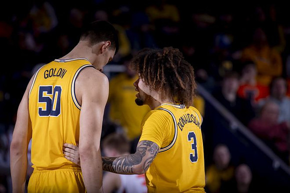 Vladislav Goldin (50) and Tre Donaldson (3)