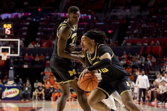 Moussa Diabate (14) and Frankie Collins (10)