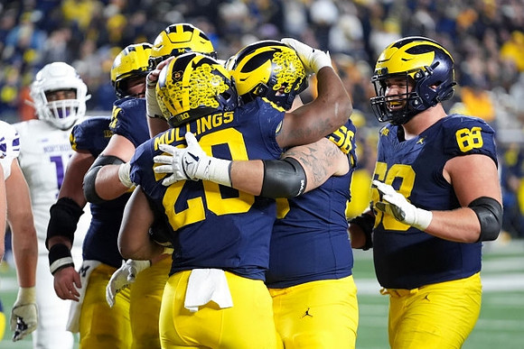 Kalel Mullings (20), Josh Priebe (68), and Dominick Giudice (56)