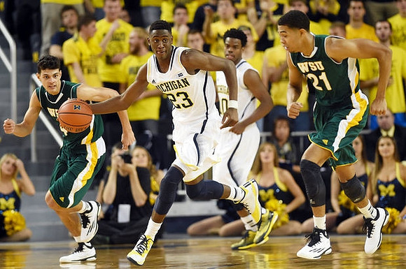 Caris LeVert (23) and Derrick Walton Jr. (10)