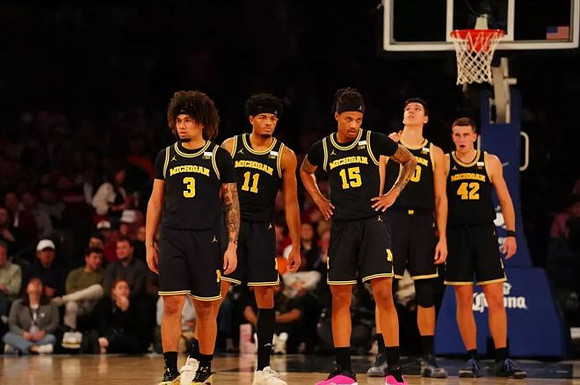 Tre Donaldson (3), Roddy Gayle Jr. (11), Rubin Jones (15), Vladislav Goldin (50), and Will Tschetter (42)