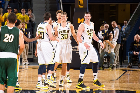 Sean Lonergan (20), Austin Hatch (30), D.J. Wilson (5), and Ricky Doyle (32)