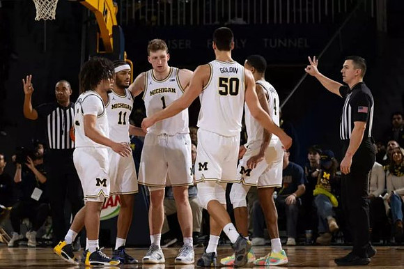 Tre Donaldson (3), Roddy Gayle Jr. (11), Danny Wolf (1), Vladislav Goldin (50), and Nimari Burnett (4)