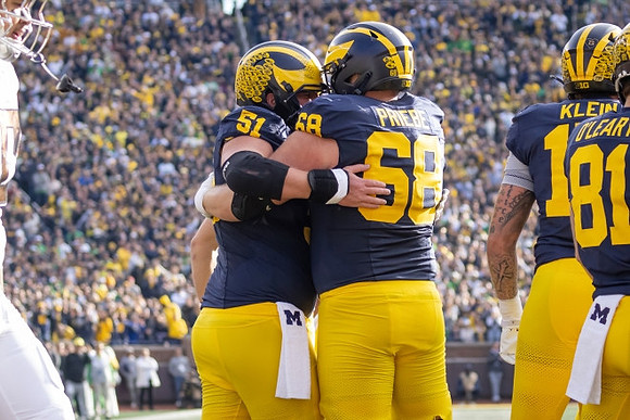 Greg Crippen (51), Josh Priebe (68), Marlin Klein (17), and Peyton O'Leary (81)