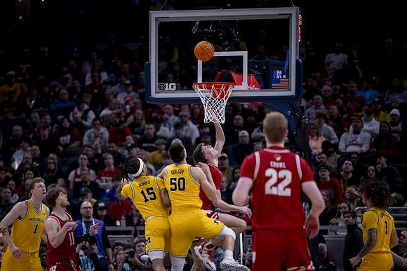 Danny Wolf (1), Rubin Jones (15), Vladislav Goldin (50), and Tre Donaldson (3)