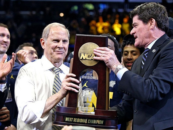 John Beilein and West Regional Championship Trophy