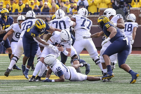 Braiden McGregor (17), Michael Barrett (23), and Taylor Upshaw (91)