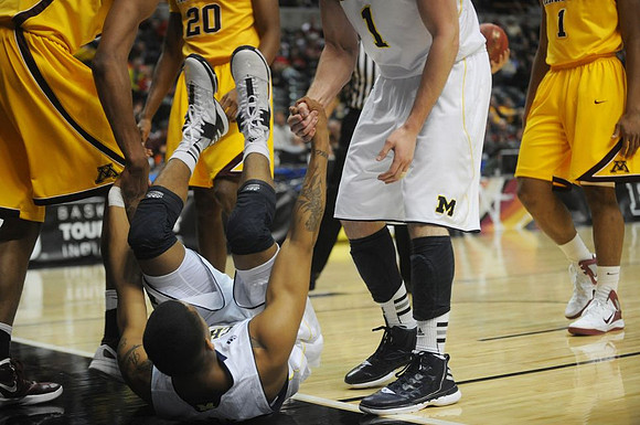 Trey Burke (3) and Stu Douglass (1)