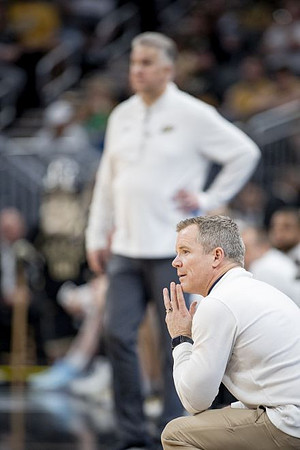 Dusty May and Purdue Head Coach Matt Painter