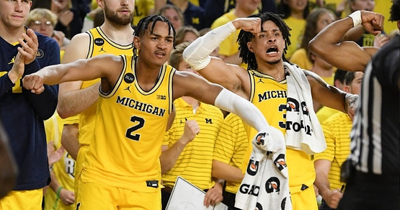 Kobe Bufkin (2), Jaelin Llewellyn (3), and Hunter Dickinson (1)