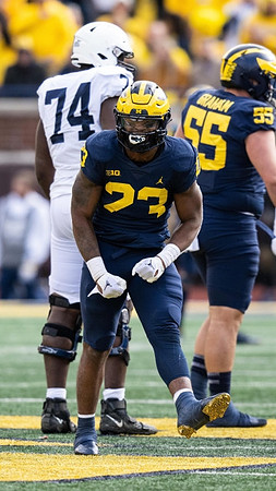 Michael Barrett (23) and Mason Graham (55)