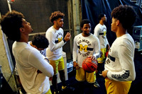 Ibi Watson (23), Eli Brooks (55), Isaiah Livers (4), Zavier Simpson (3), Jordan Poole (2), and Charles Matthews (1)