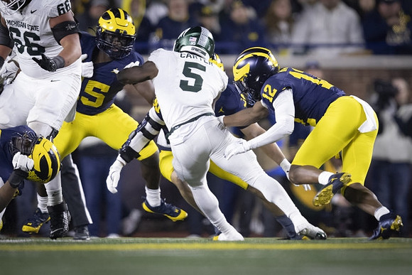 Ernest Hausmann (15) and Aamir Hall (12)