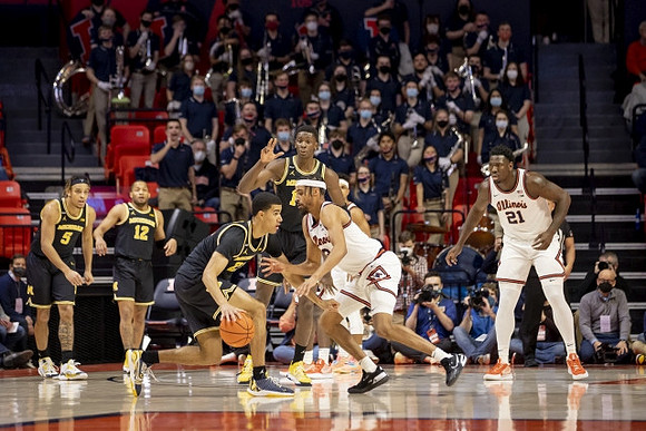 Terrance Williams II (5), DeVante' Jones (12), Caleb Houstan (22), and Moussa Diabate (14)