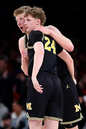 Danny Wolf (1) and Sam Walters (24)