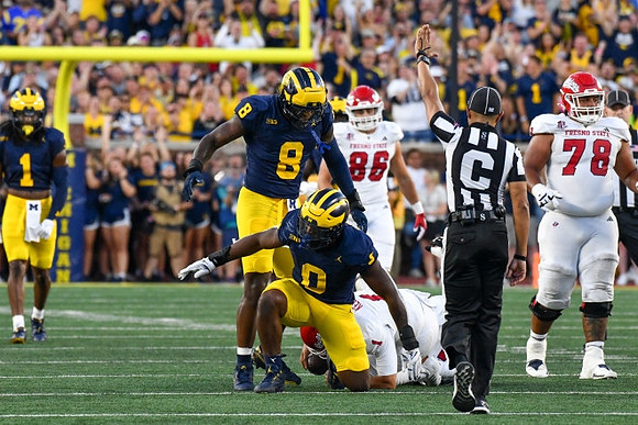 Jaishawn Barham (1), Derrick Moore (8), and Josaiah Stewart (0)