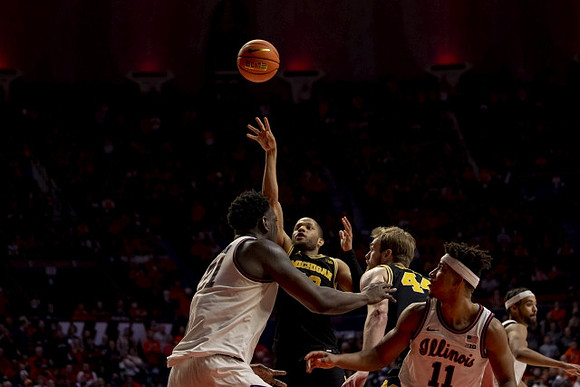 DeVante' Jones (12) and Jaron Faulds (44)
