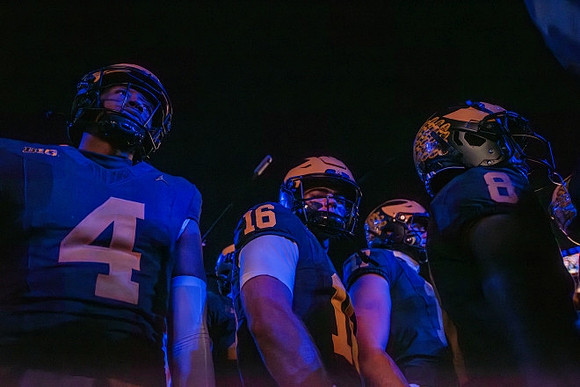 Jayden Denegal (4), Davis Warren (16), and Tyler Morris (8)