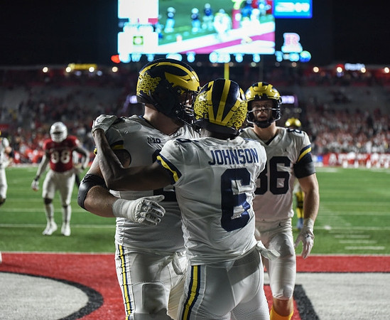 Cornelius Johnson (6), Luke Schoonmaker (86), and Zak Zinter (65)