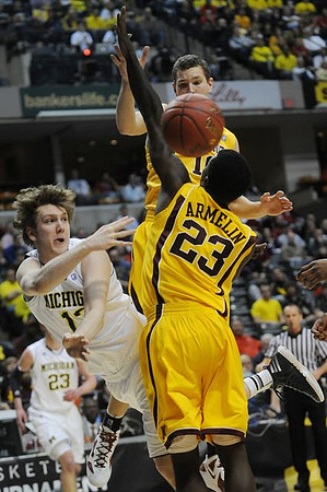 Evan Smotrycz (23) and Matt Vogrich (13)