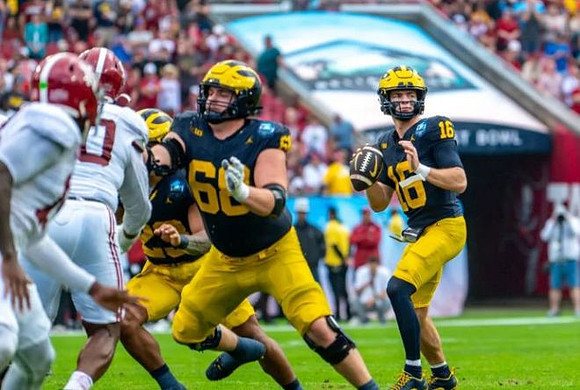 Jordan Marshall (23), Josh Priebe (68), and Davis Warren (16)
